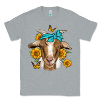 Heather Grey sunflower bandana goat Classic Tee - Jasminsmagicworld