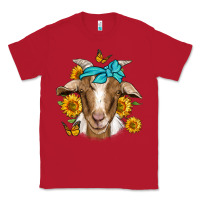 Red sunflower bandana goat Classic Tee - Jasminsmagicworld