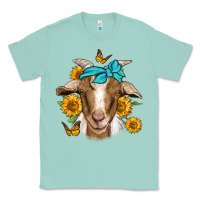 Seafoam sunflower bandana goat Classic Tee - Jasminsmagicworld
