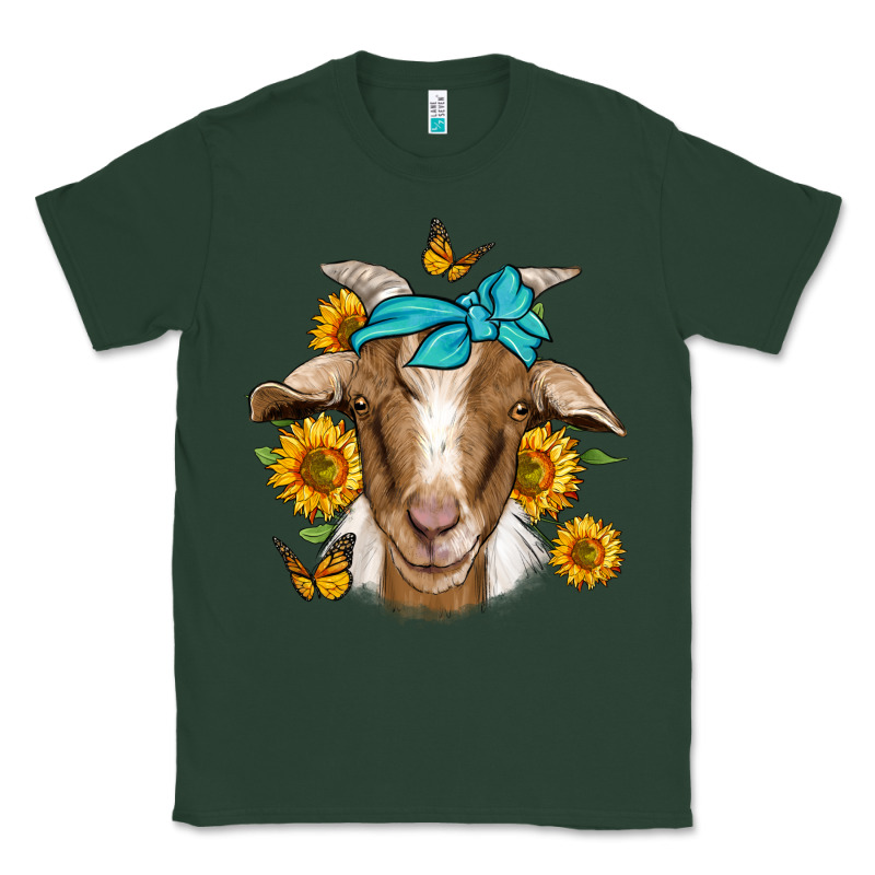 Sunflower Bandana Goat Classic Tee by Jasminsmagicworld | Teevron