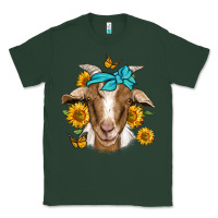 Sports Green sunflower bandana goat Classic Tee - Jasminsmagicworld