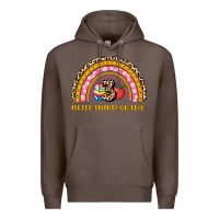 Coffee back to school rainbow hello third grade Premium Hoodie - AdoDesignShop