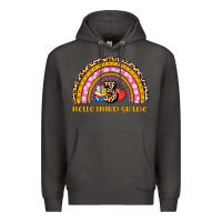 Smoke back to school rainbow hello third grade Premium Hoodie - AdoDesignShop