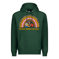Sports Green back to school rainbow hello third grade Premium Hoodie - AdoDesignShop
