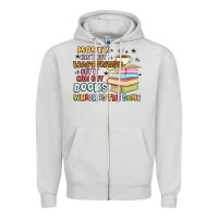 Dove Grey money can't buy happiness but it can buy books Zipper Hoodie - MaliasSmallBusiness