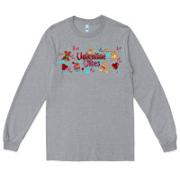 Heather Grey love vibes and valentines Long Sleeve Tee - AdoDesignShop