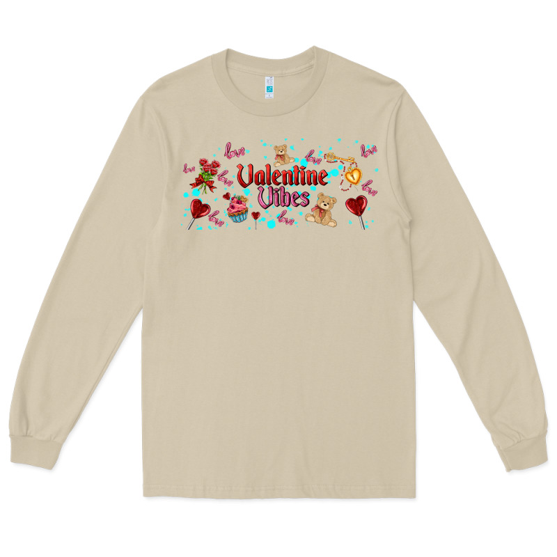 Love Vibes And Valentines Long Sleeve Tee by AdoDesignShop | Teevron