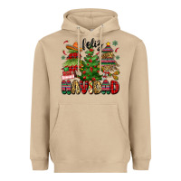 Mushroom feliz navidad Heavyweight Hoodie - MaliasSmallBusiness