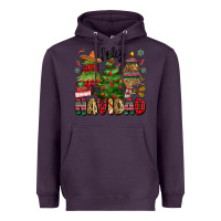 Plum feliz navidad Heavyweight Hoodie - MaliasSmallBusiness