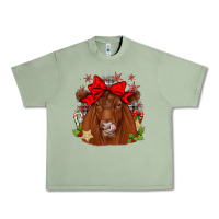Oil Green christmas red angus Urban Heavy Tee - JahusDesignShop