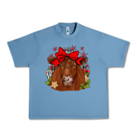 Pebble Blue christmas red angus Urban Heavy Tee - JahusDesignShop