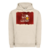 Pigment French Oak i'm just here for the butterbeer Urban Hoodie - TumblerDesignByShophia