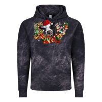 Cloud Black Christmas Joy Cow Vintage Hoodie - CowhideDigitalArt