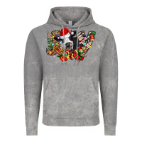 Cloud Rock Christmas Joy Cow Vintage Hoodie - CowhideDigitalArt