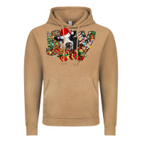 Vintage Camel Christmas Joy Cow Vintage Hoodie - CowhideDigitalArt