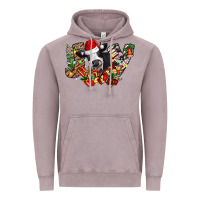 Vintage Zinc Christmas Joy Cow Vintage Hoodie - CowhideDigitalArt