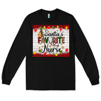 Black santa's favorite nurse Long Sleeve Tee - AdoDesignShop