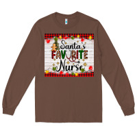 Chestnut santa's favorite nurse Long Sleeve Tee - AdoDesignShop