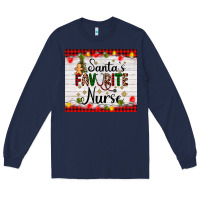 Navy santa's favorite nurse Long Sleeve Tee - AdoDesignShop