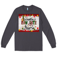 Smoke santa's favorite nurse Long Sleeve Tee - AdoDesignShop