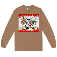 Toasted Coconut santa's favorite nurse Long Sleeve Tee - AdoDesignShop
