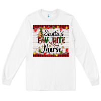 White santa's favorite nurse Long Sleeve Tee - AdoDesignShop
