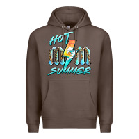 Coffee hot mom summer Premium Hoodie - BarkalooDesign