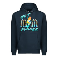 Navy hot mom summer Premium Hoodie - BarkalooDesign