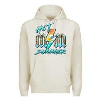 Oatmeal Heather hot mom summer Premium Hoodie - BarkalooDesign