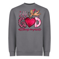 Storm with god all things are possible Heavyweight Sweatshirt - OliviaCreatesArt
