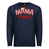 Navy Mama Claus Premium Sweatshirt - MaliasSmallBusiness