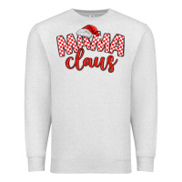 Oatmeal Heather Mama Claus Premium Sweatshirt - MaliasSmallBusiness