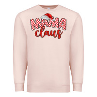 Pale Pink Mama Claus Premium Sweatshirt - MaliasSmallBusiness