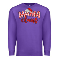 Purple Mama Claus Premium Sweatshirt - MaliasSmallBusiness