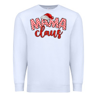 White Mama Claus Premium Sweatshirt - MaliasSmallBusiness