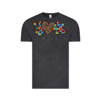 Vintage Black peace love autism1 Vintage Tee - CowhideDigitalArt
