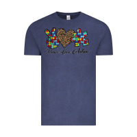 Vintage Denim peace love autism1 Vintage Tee - CowhideDigitalArt