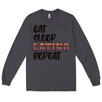 Smoke eat sleep latino repeat Long Sleeve Tee - BundleAndBundleShop