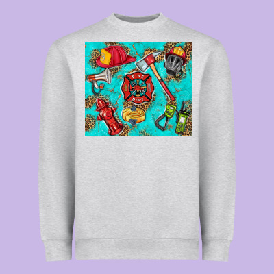 Firefighter Elementary Heavyweight Sweatshirt Designed By Hra Design Shop