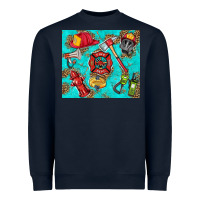 Navy firefighter elementary Heavyweight Sweatshirt - HRA Design Shop