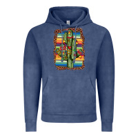 Vintage Denim Christmas cactus Vintage Hoodie - JahusDesignShop