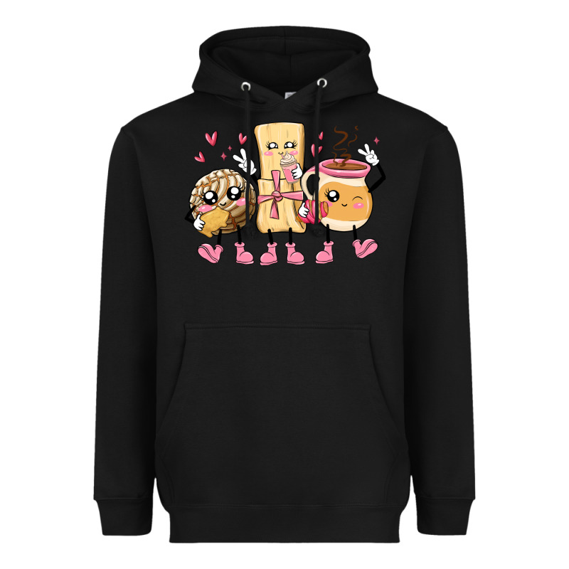 Mexican Pan Dulce Cartoon Characters Heavyweight Hoodie by MaliasSmallBusiness | Teevron