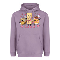 Lavender mexican pan dulce cartoon characters Heavyweight Hoodie - MaliasSmallBusiness