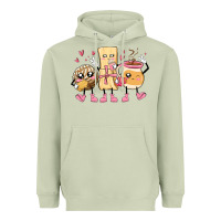 Matcha mexican pan dulce cartoon characters Heavyweight Hoodie - MaliasSmallBusiness