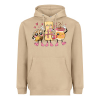 Mushroom mexican pan dulce cartoon characters Heavyweight Hoodie - MaliasSmallBusiness