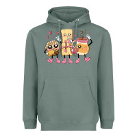 Sage mexican pan dulce cartoon characters Heavyweight Hoodie - MaliasSmallBusiness