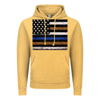 Vintage Mustard Back to blue USA flag leopard police 20oz tumbler Vintage Hoodie - Neo Western