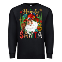 Black Howdy Santa Premium Sweatshirt - NancyCooperArtShop