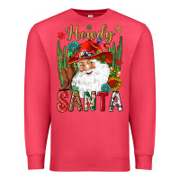 Cardinal Howdy Santa Premium Sweatshirt - NancyCooperArtShop