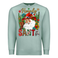 Seafoam Howdy Santa Premium Sweatshirt - NancyCooperArtShop